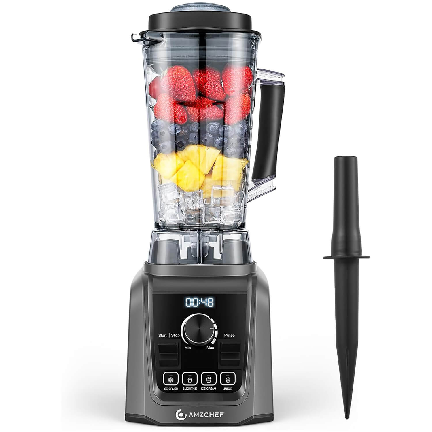Amzchef 1200W Blenders 68 oz. Pitcher with 4 Preset Menus