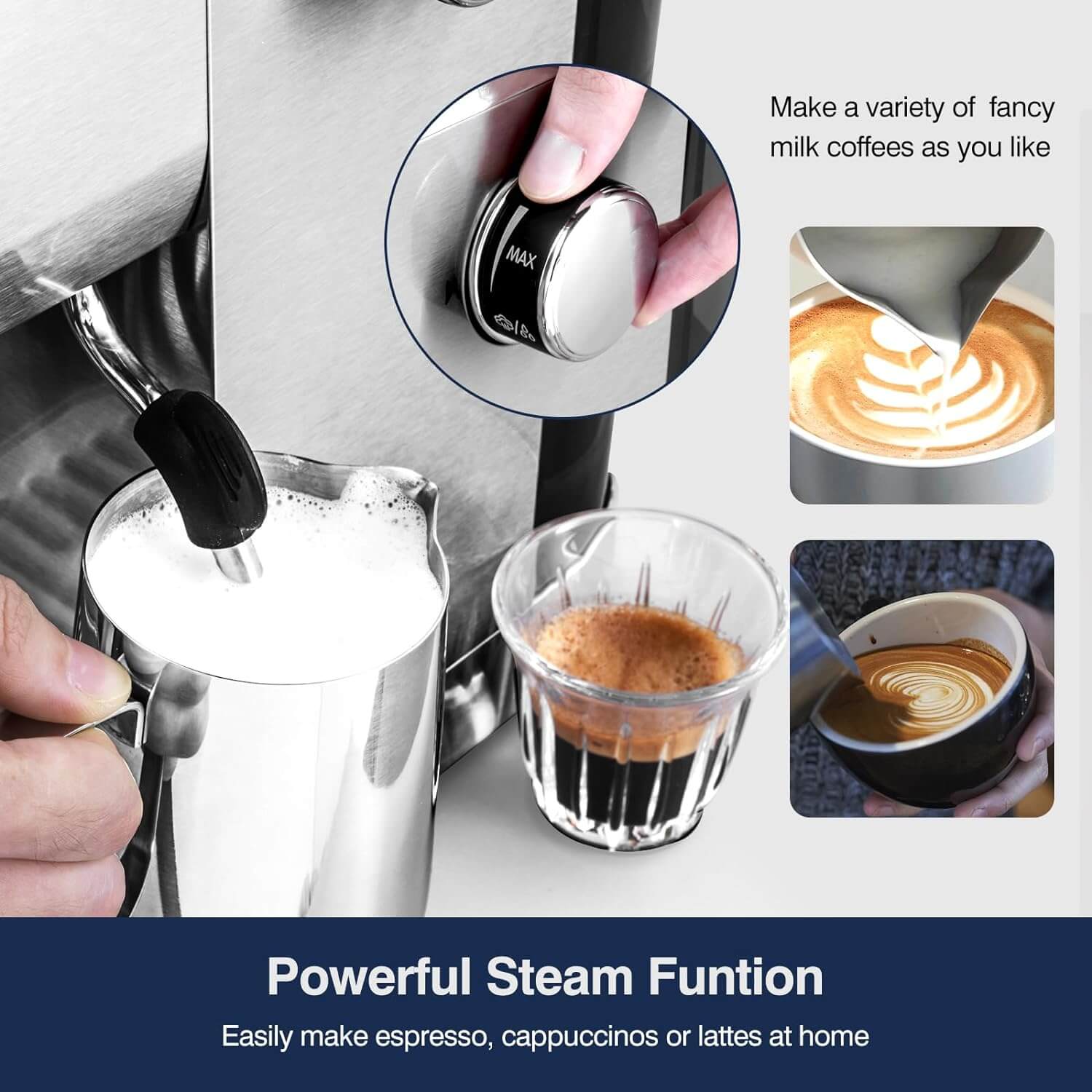AMZCHEF Espresso Maker