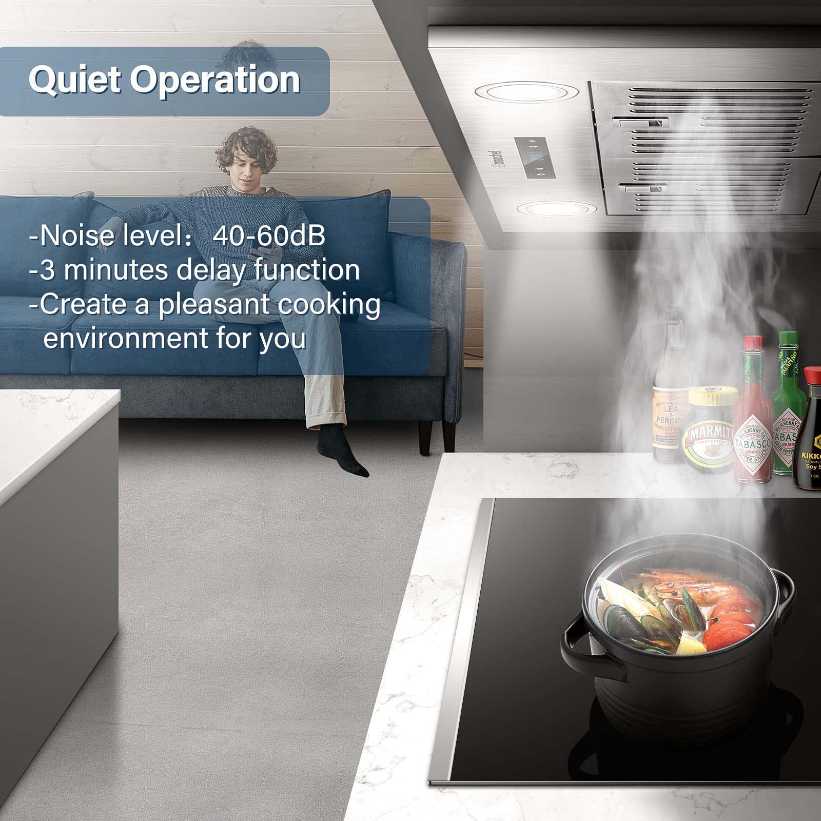 AMZCHEF Built-in Range Hood Insert 30 Inch