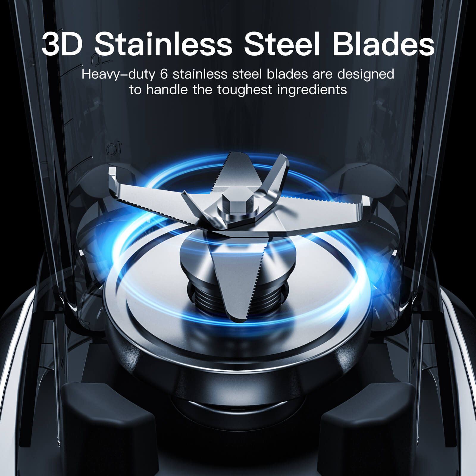 AMZCHEF ZM5003 Smoothie Countertop High-Speed Blender 1800W