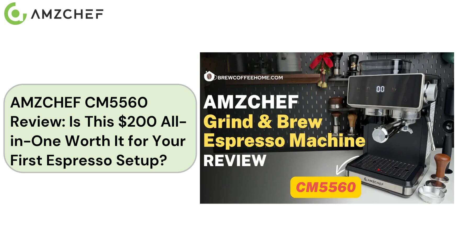AMZCHEF CM5560 Review: Is This $200 All-in-One Worth It for Your First Espresso Setup?