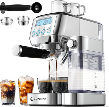 AMZCHEF 20 Bar Pressure Espresso Coffee Maker for home