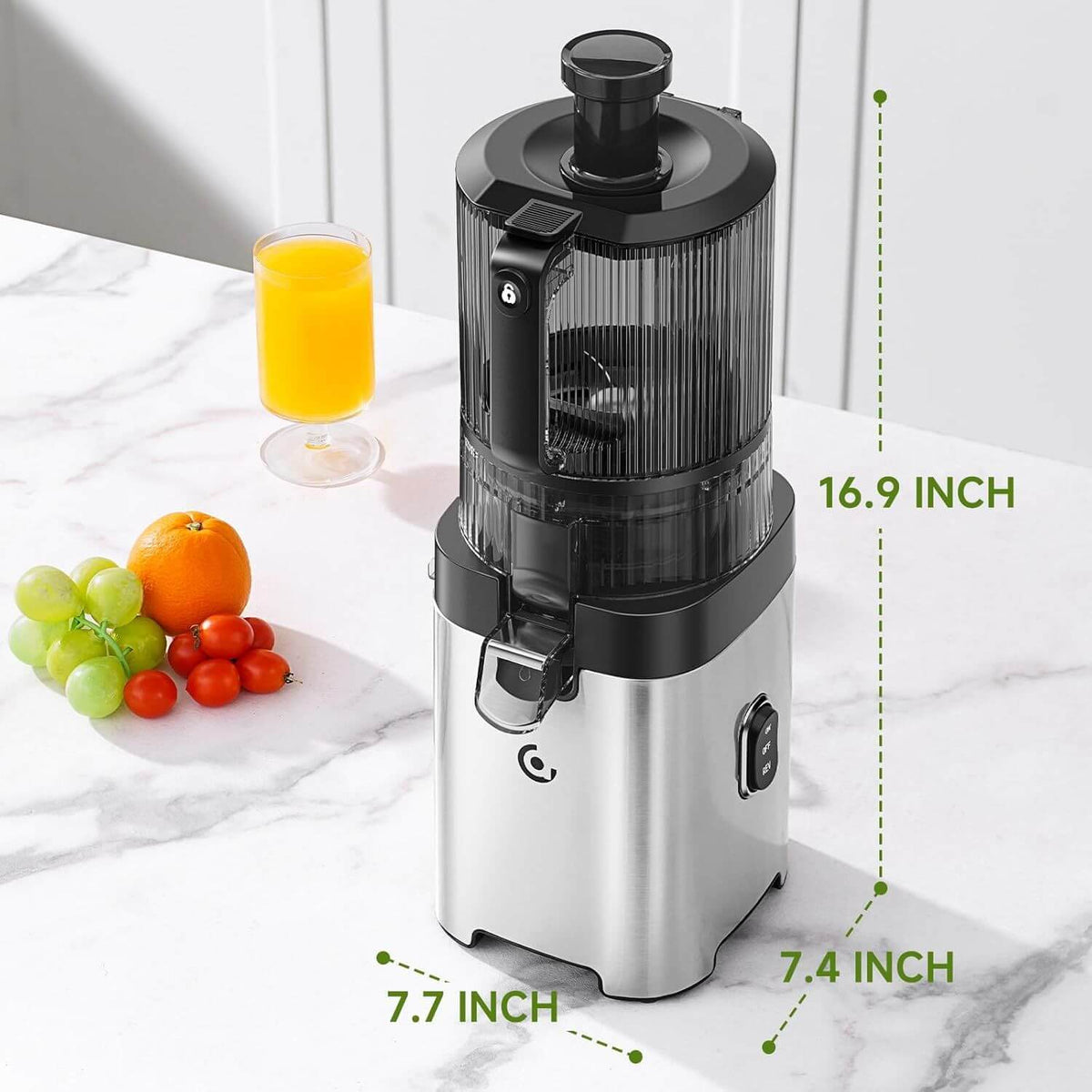 AMZCHEF Whole Fruit Slow Juicer Machine