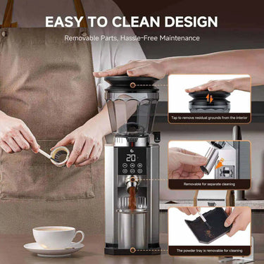 AMZCHEF Coffee Grinder for Pour Over