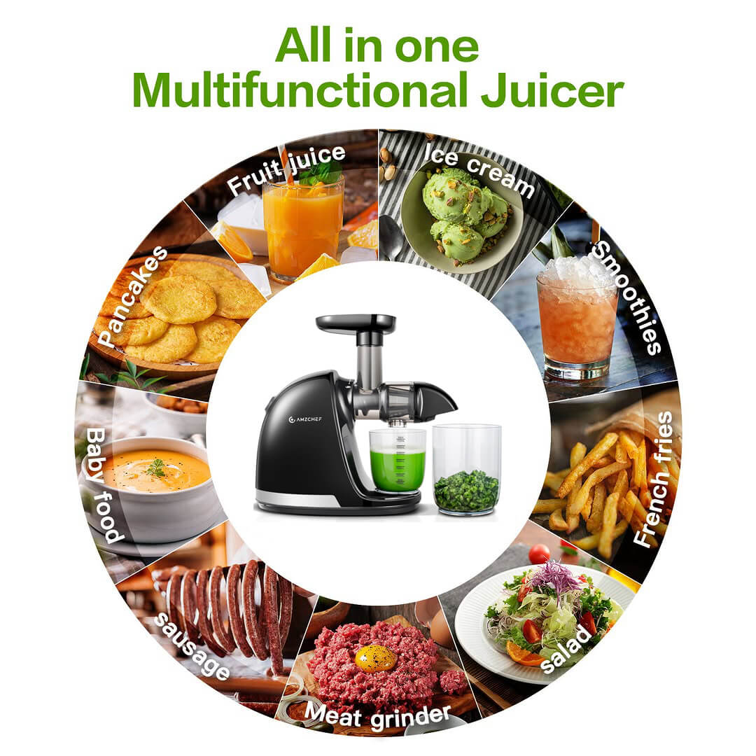 AMZCHEF Slow Masticating Juicer Machine