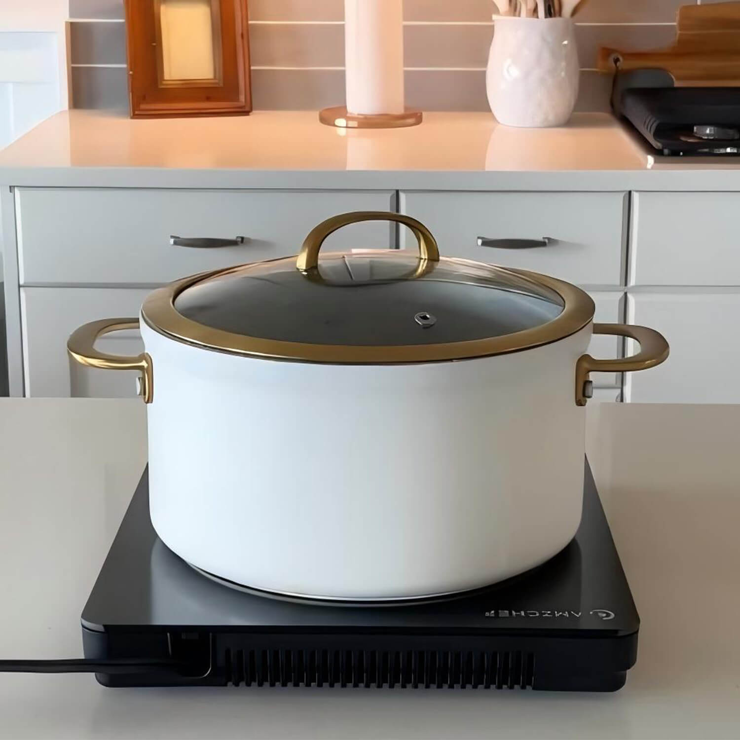 AMZCHEF Portable Induction Cooktop 20 Power Levels