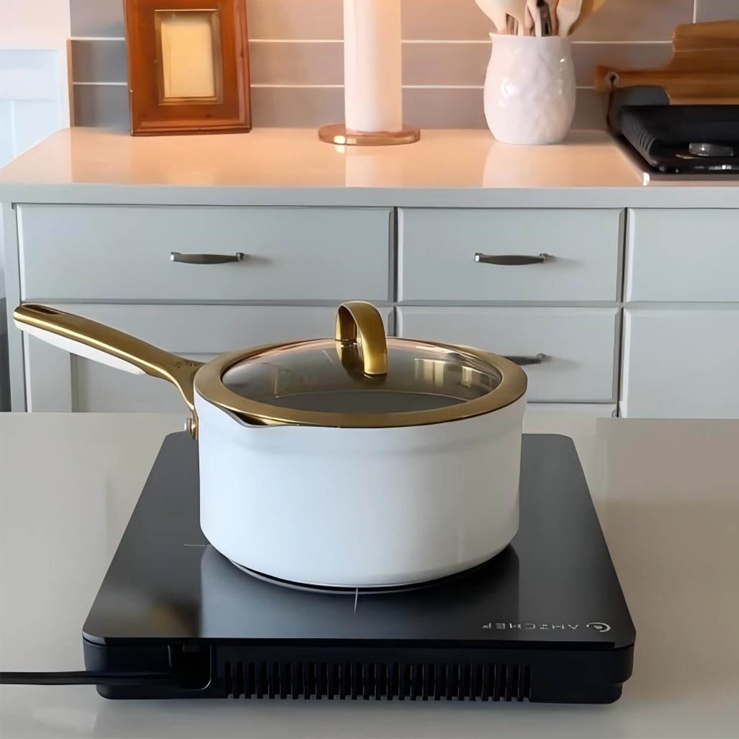AMZCHEF Portable Induction Cooktop 20 Power Levels