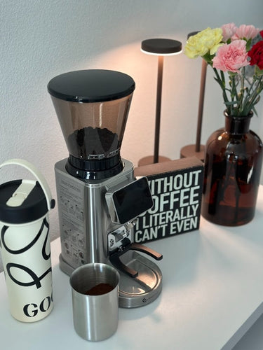 AMZCHEF Coffee Grinder with Removable Funnel Base