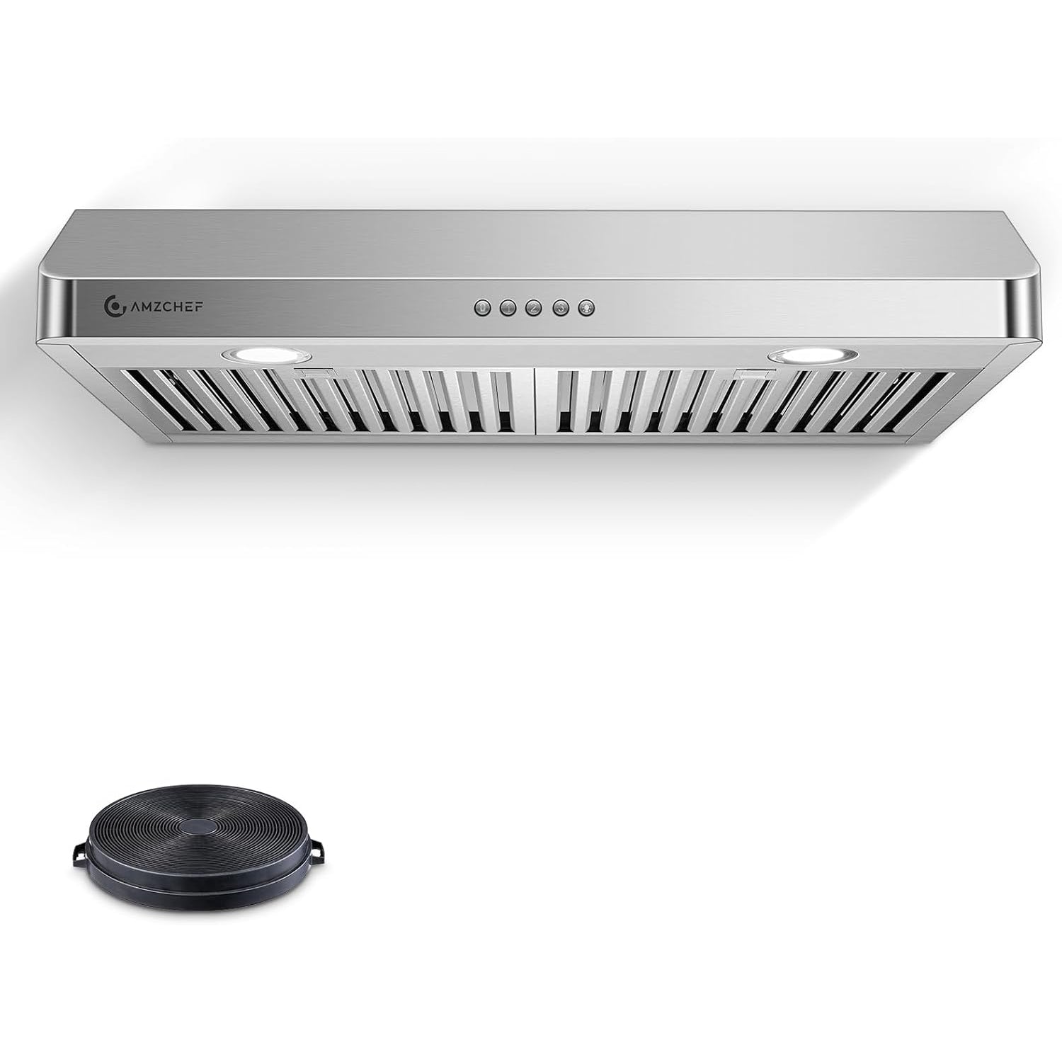 AMZCHEF 30 Inch Under Cabinet Range Hood with Button Control