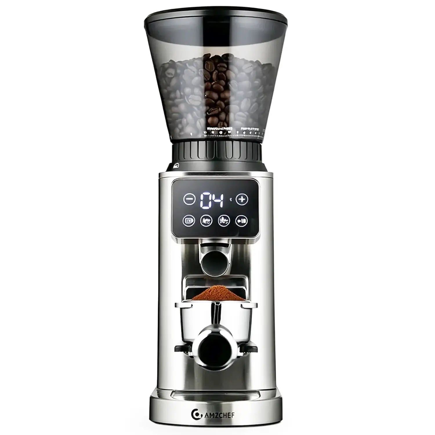 AMZCHEF Coffee Grinder with Removable Funnel Base