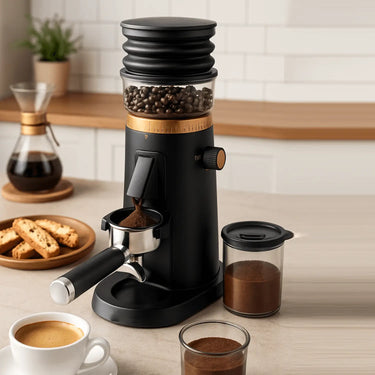 AMZCHEF Coffee Grinder with 75 Ultra-Fine Grind Settings