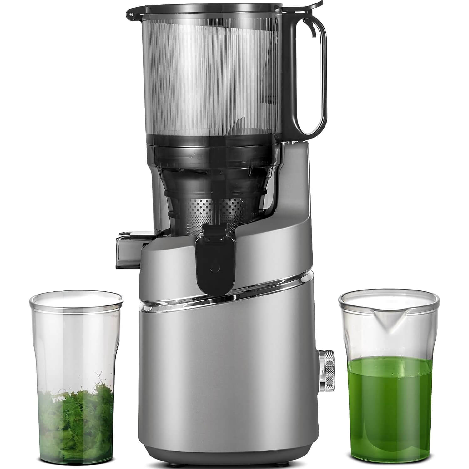 AMZCHEF Masticating Juicer 5.8-Inch Self-Feeding Fit Whole Fruits & Vegetables