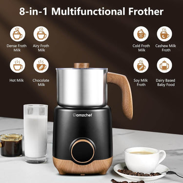 AMZCHEF Automatic Milk Frother Steamer