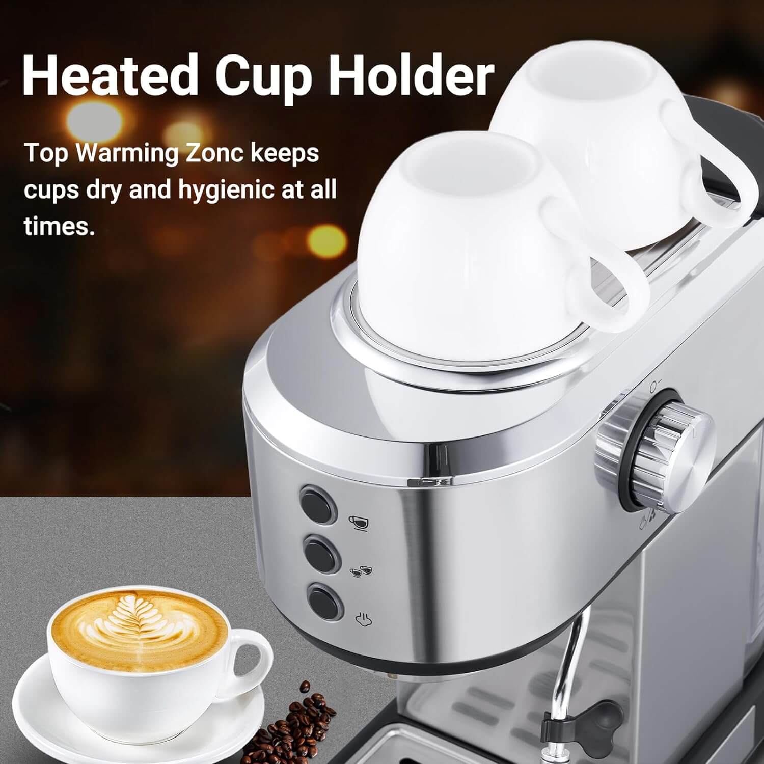 AMZCHEF Espresso Machine 20 Bar