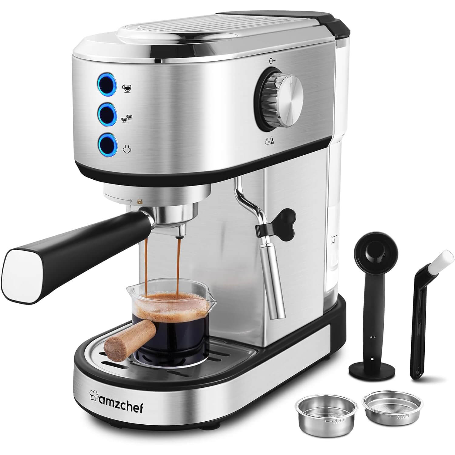 AMZCHEF Espresso Machine 20 Bar