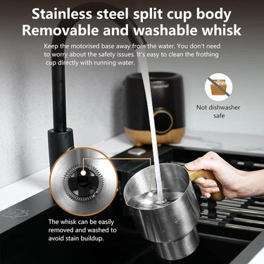 AMZCHEF 8-IN-1 Multifunctional Automatic Milk Frother Steamer