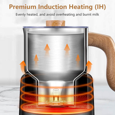 AMZCHEF 8-IN-1 Multifunctional Automatic Milk Frother Steamer