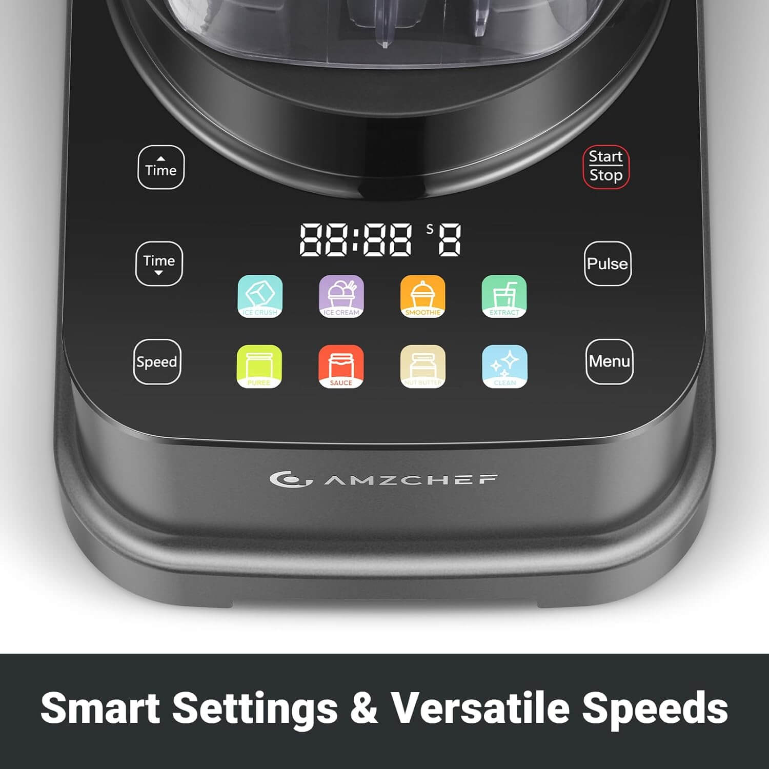 AMZCHEF 8-IN-1 Professional Blenders 2025 with LED Panel Touch Control 2000W