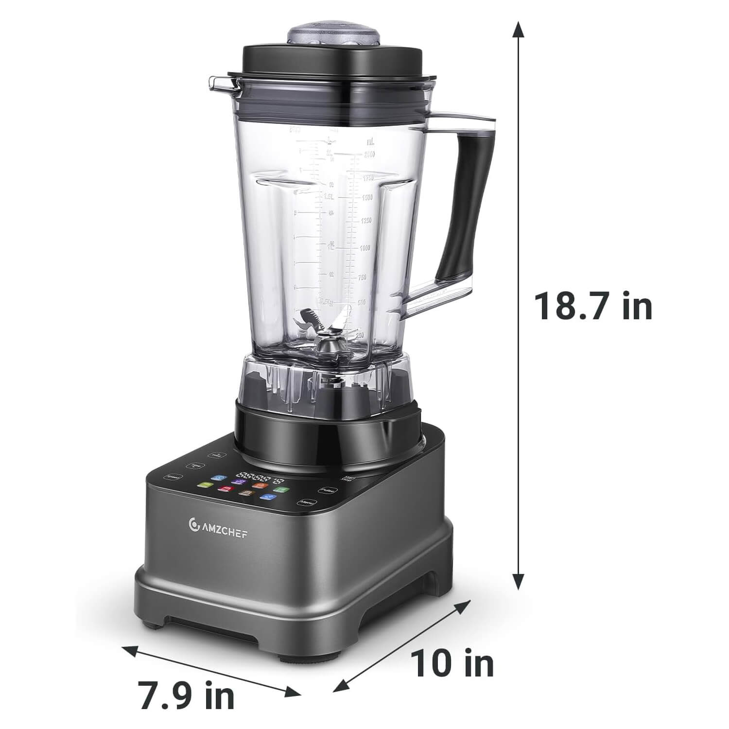 AMZCHEF 8-IN-1 Professional Blenders 2025 with LED Panel Touch Control 2000W