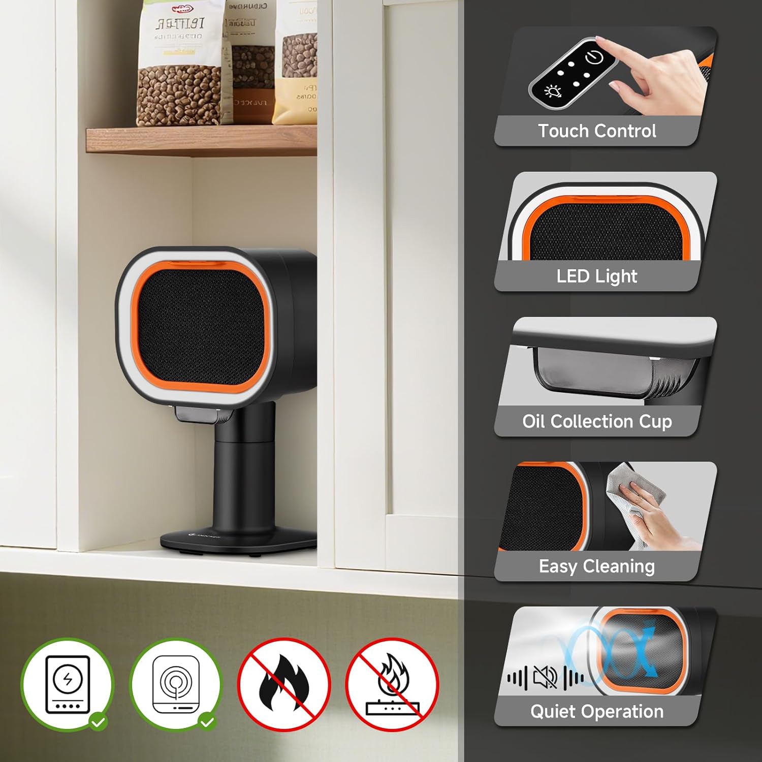 Amzchef Portable Range Hood 4 Speed