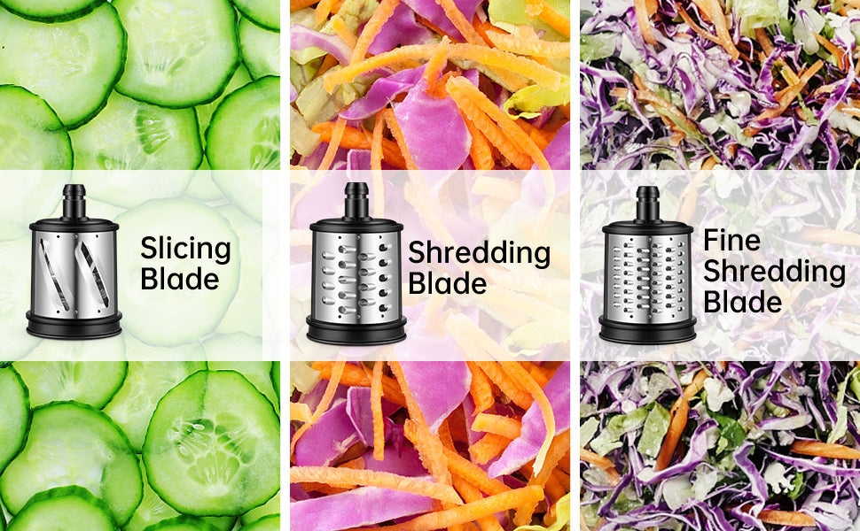AMZCHEF Slow Juicer food slicers cheese grater attachment