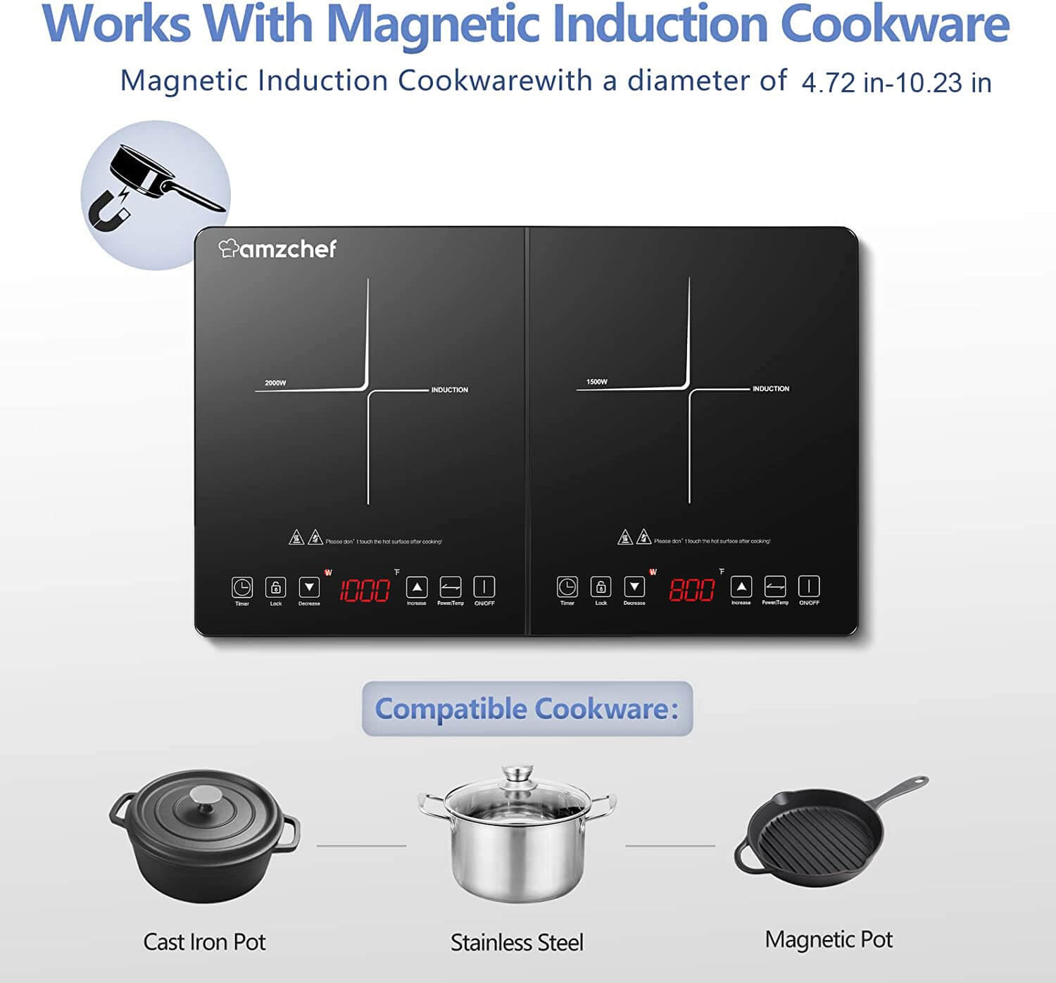 portable induction cooktop